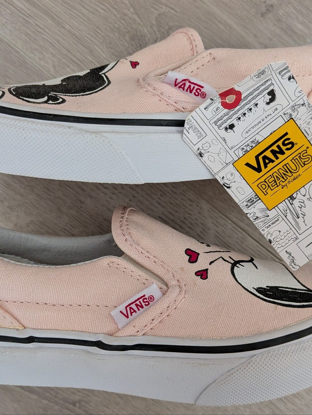 NWT Vans Peanuts Lucy Snoopy Slip On sz 11